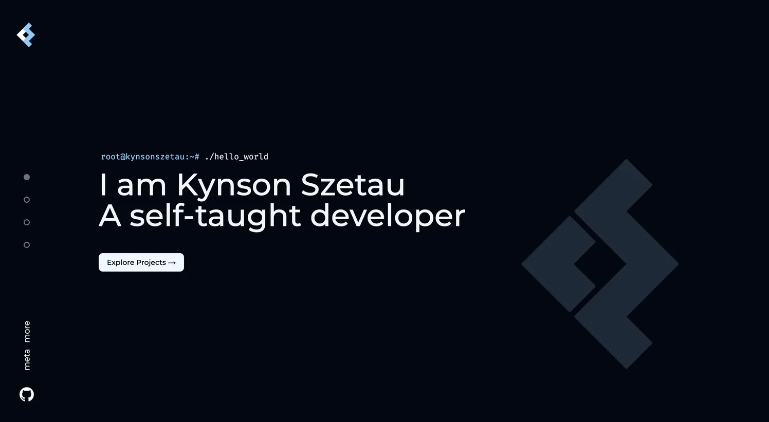 A screenshot of version 3 of kynsonszetau.com